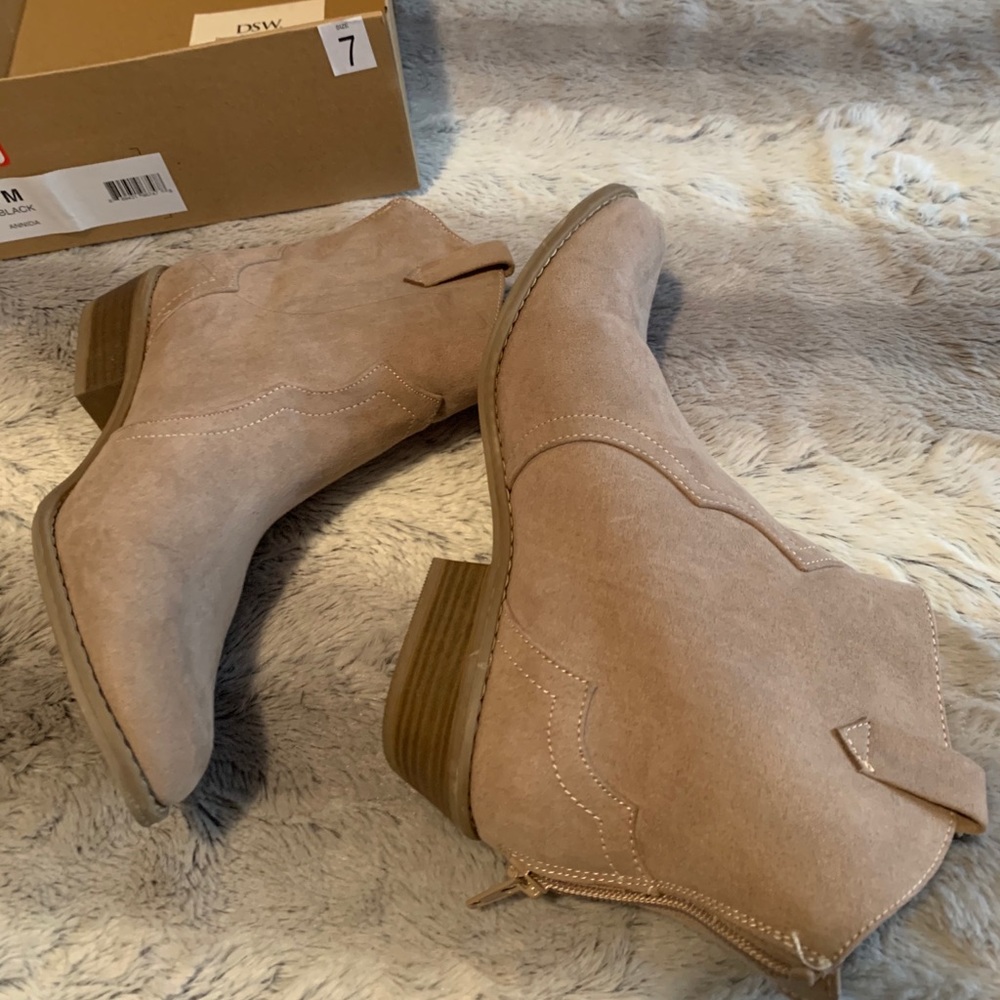 Suede booties